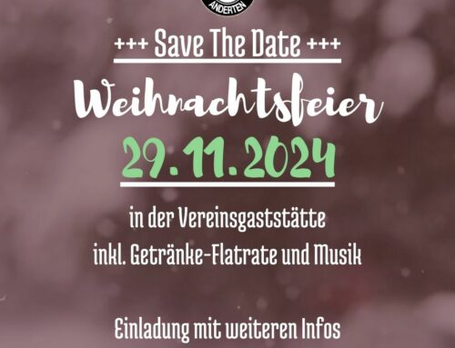 Save The Date: Weihnachtsfeier am 29.11.2024