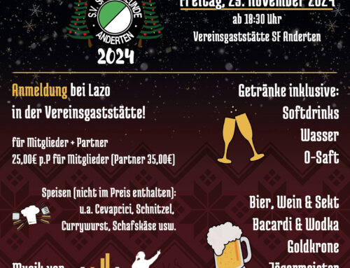 Weihnachtsfeier 2024 am Fr. 29.11.2024 – Tickets ab sofort erhältlich!